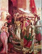 Raja Ravi Varma Victory of Meghanada oil on canvas